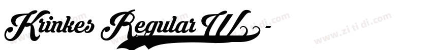 Krinkes Regular W05字体转换 Krinkes Regular W05字体转换